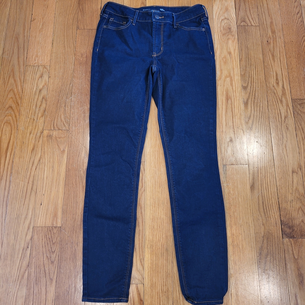 Old Navy Mid-Rise Rockstar Super-Skinny Jeans Size 8 Long